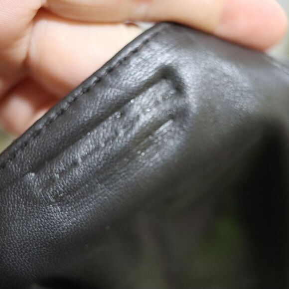 Kay Unger Black Leather Mini Skirt 10 Gothic Corporate Goth - Picture 7 of 10